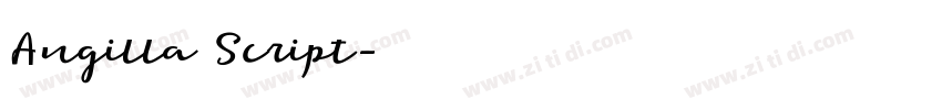 Angilla Script字体转换